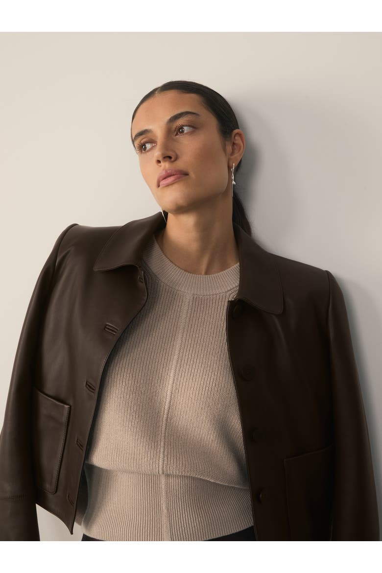 Ribbed Crewneck Sweater, Alternate, color, Neutral