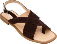 Forever & Always Shoes Louna Leather Thong Sandals