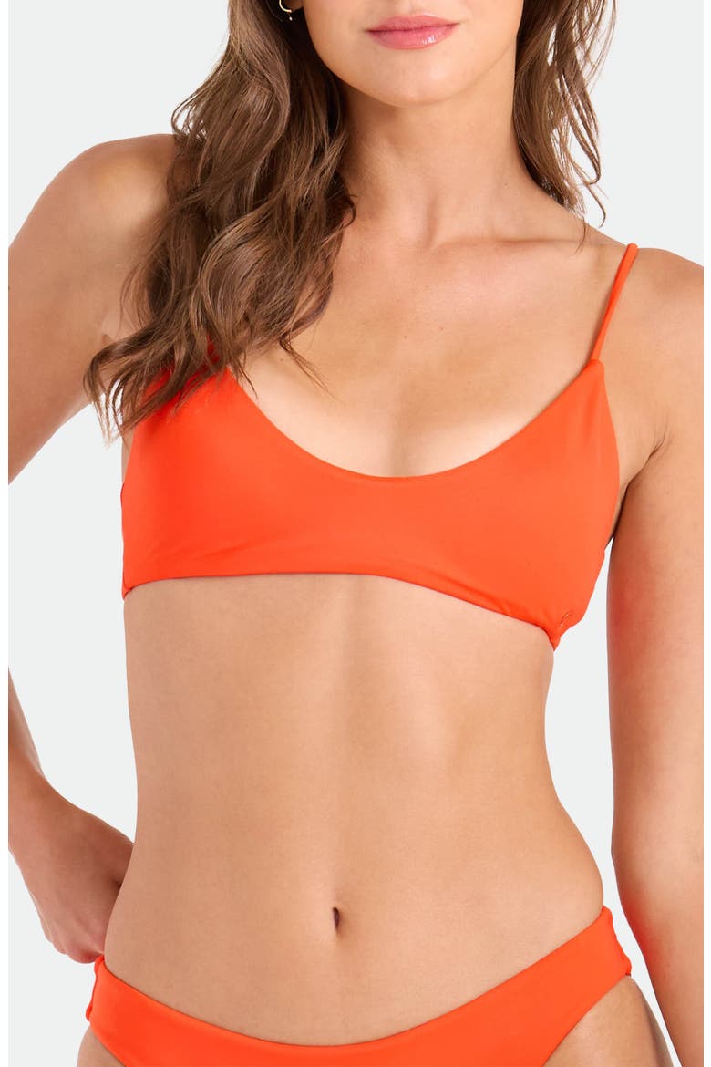 Simply Seamless Bralette Bikini Top, Main, color, PERSIMMON