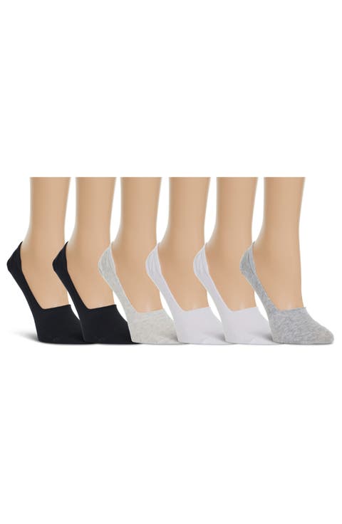 6-Pack No-Show Duster Liner Socks