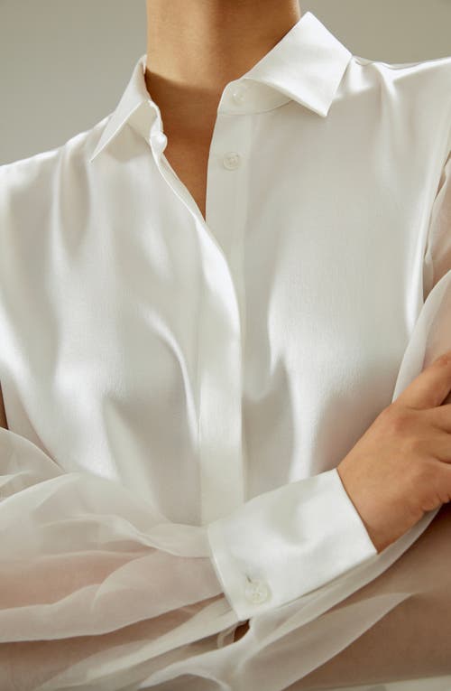 Lilysilk Ethereal Silk Shirt In Ivory