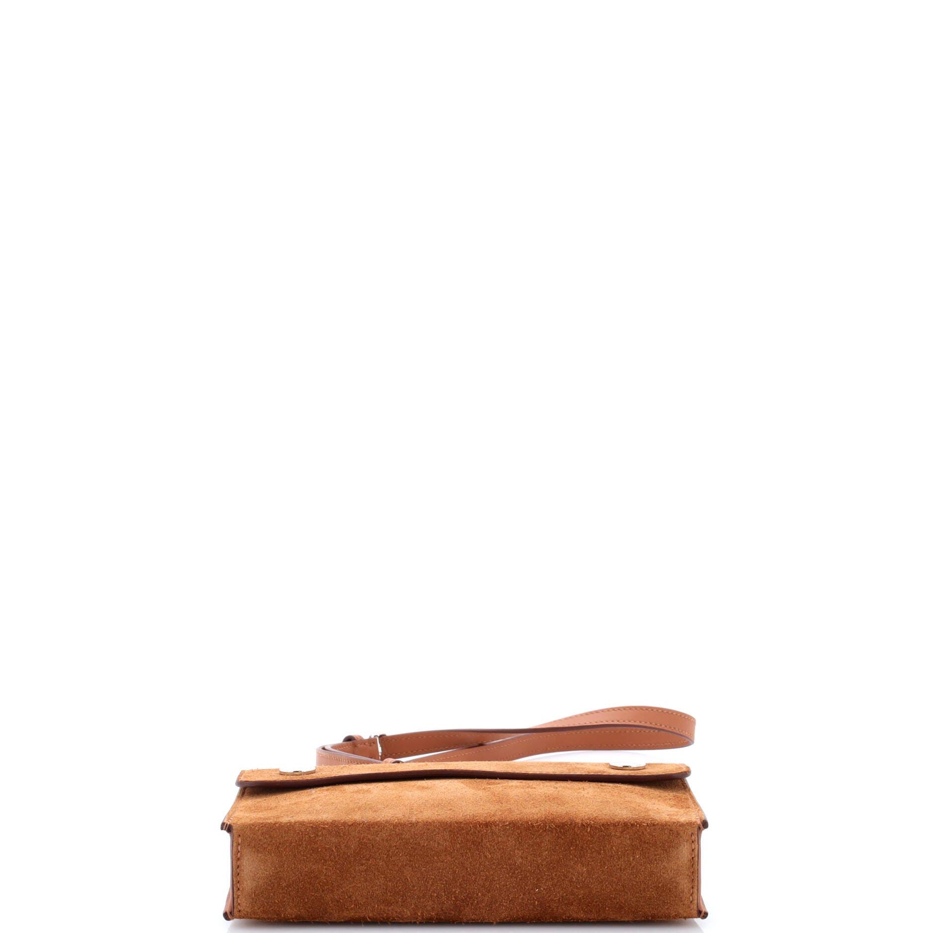 Pre-Owned Hermes Hermesnap Wallet Bag Grizzly and Swift, Alternate, color, 