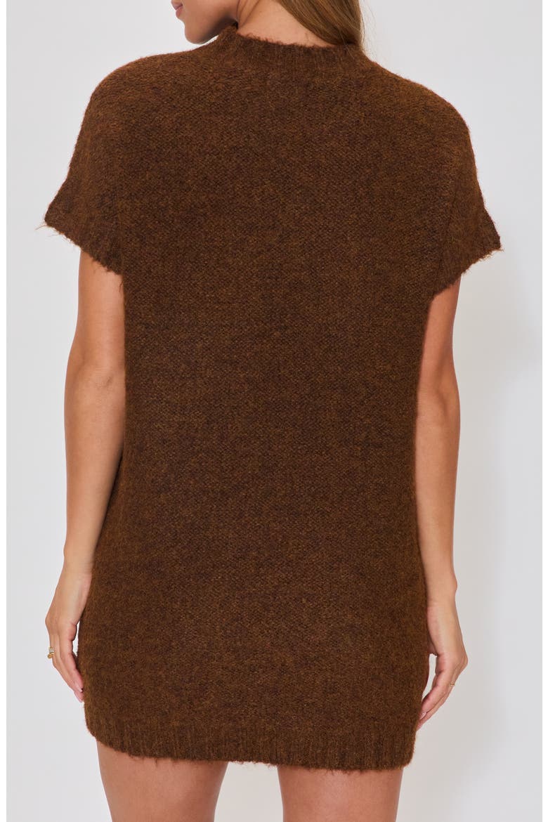 Hot Coco Sweater Minidress, Alternate, color, BROWN