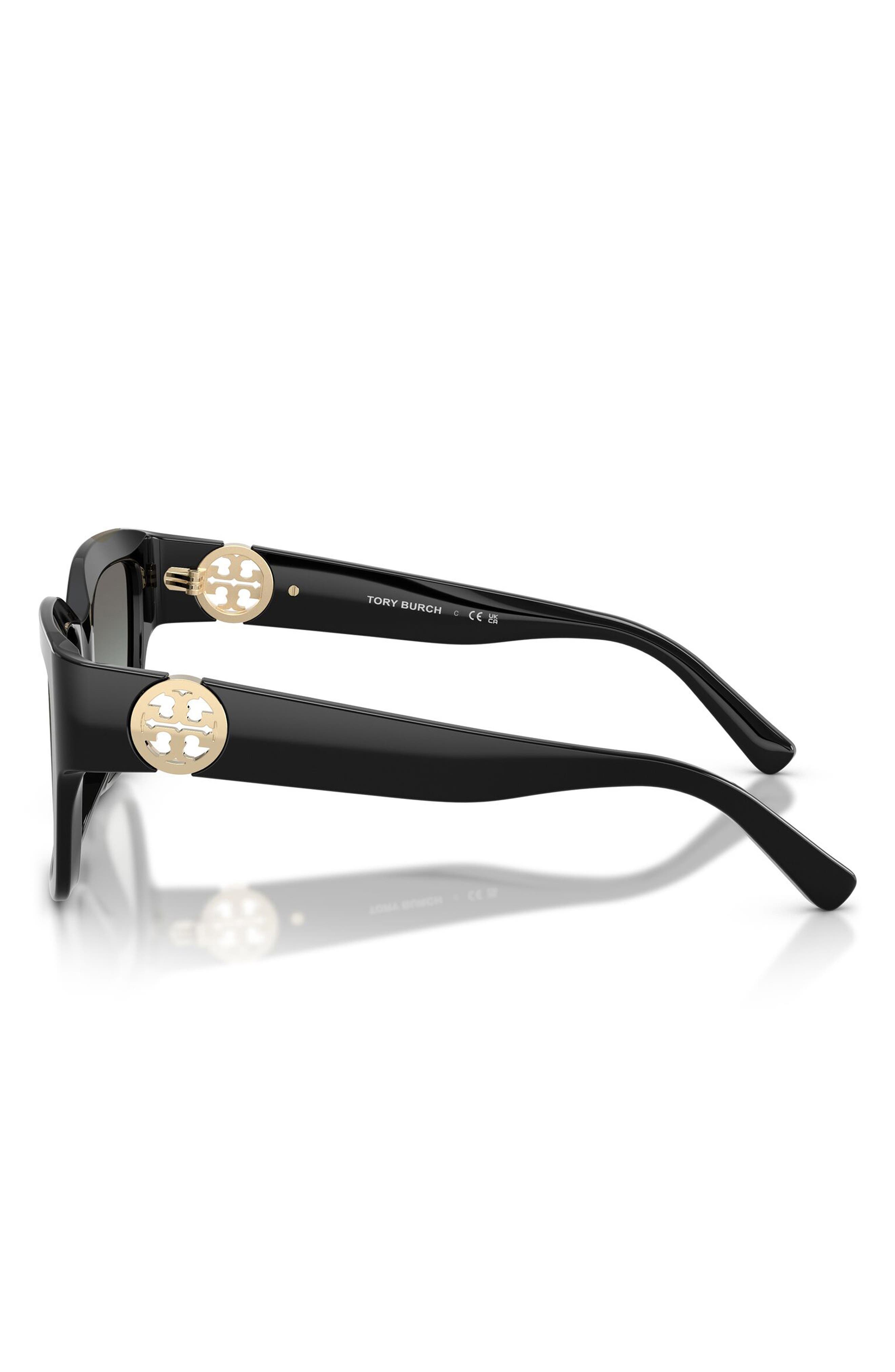 Tory Burch Black‎ Sunglasses with Gold Accents TY7232U Sunglasses - Tory Burch Authorized Retailer  main image 2