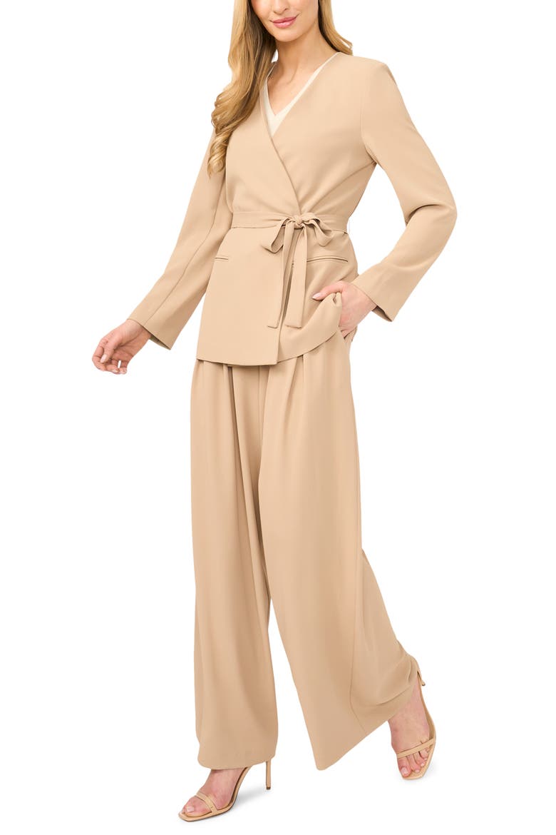 Wrap Blazer, Alternate, color, NOMAD CAMEL