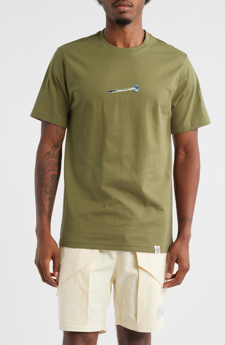 VIC GARCIA WORLD Tough As Nails Cotton Graphic T-Shirt, Main, color, Cypress