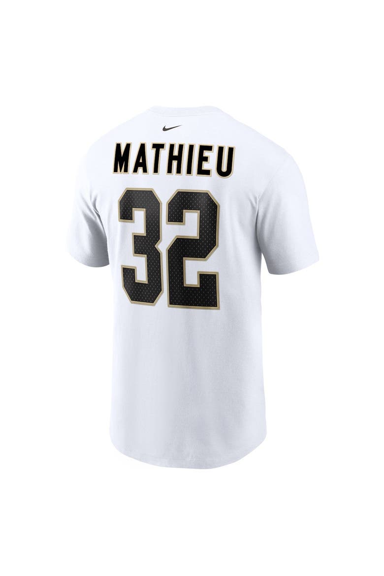 Men's Nike Tyrann Mathieu White New Orleans Saints Player Name & Number T-Shirt, Alternate, color, White