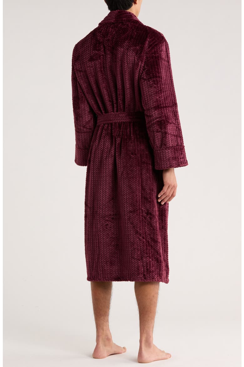 Shinny Mosaic Robe, Alternate, color, WINE