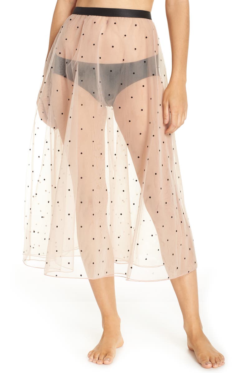 Halogen<sup>®</sup> x Atlantic-Pacific Dot Mesh Half Slip, Main, color, 