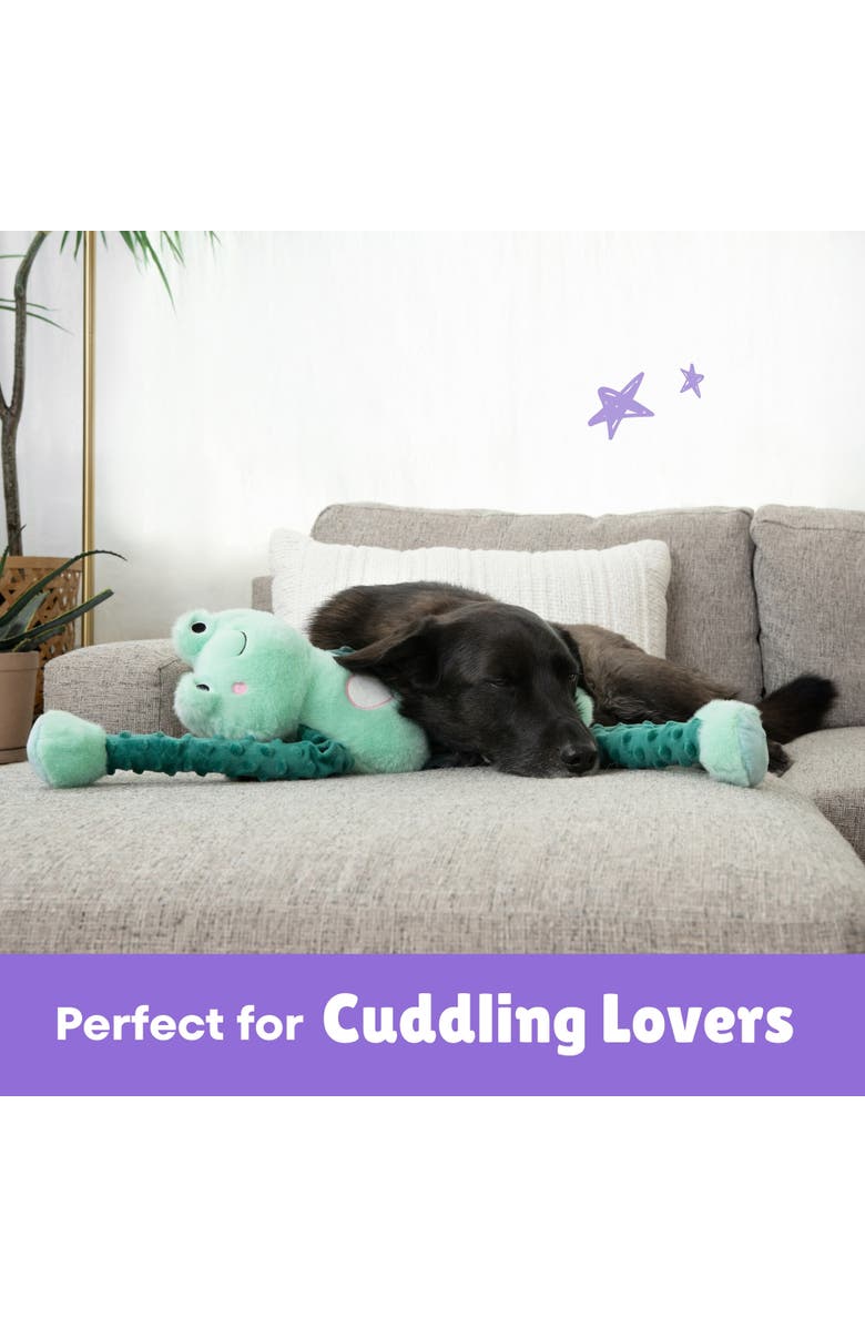 Patchwork Pet Fiona Frog, 24 Inch Dog Toy, Alternate, color, Multicolored