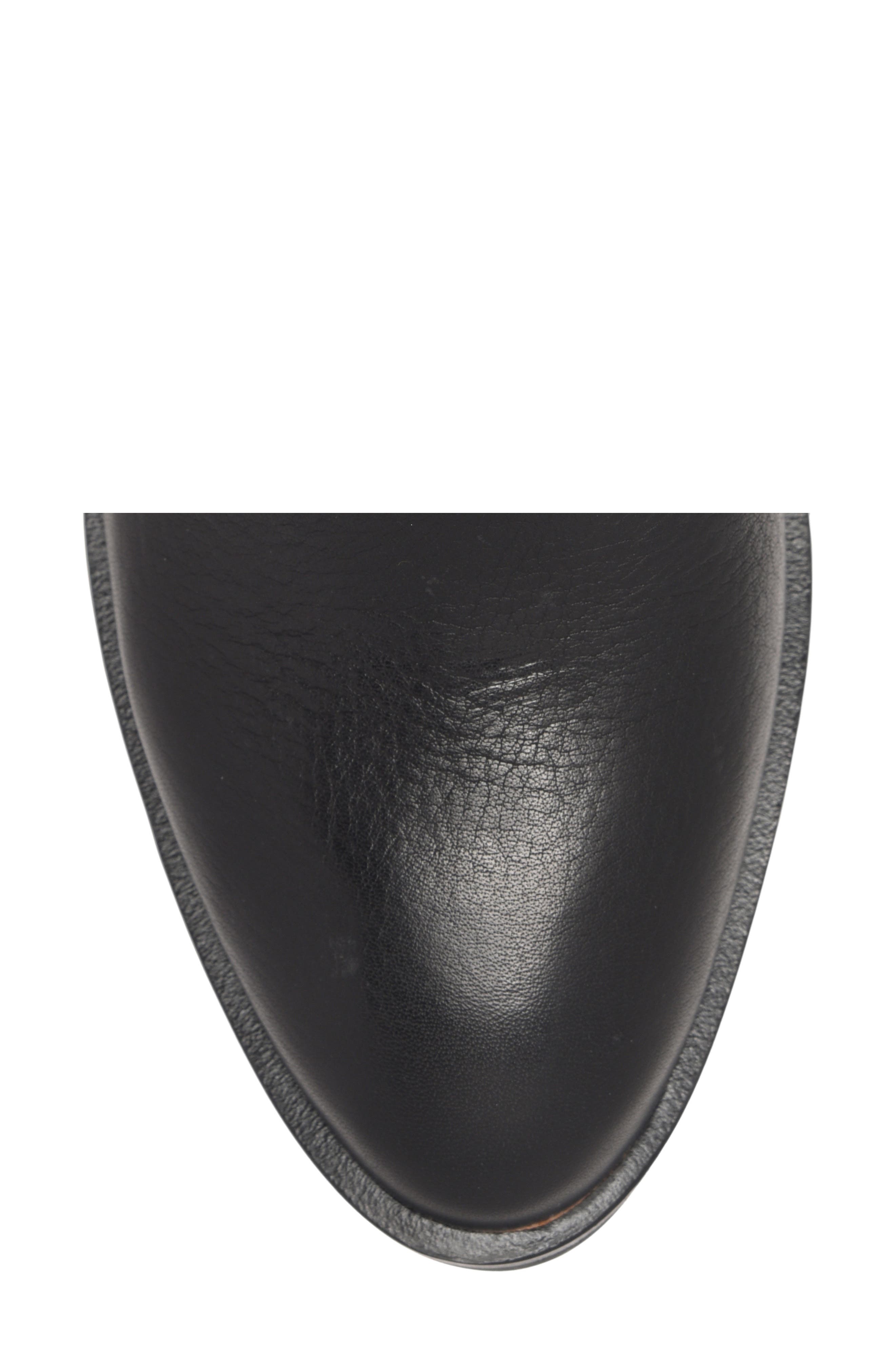 Solstice Leather Bootie, Alternate, color, BLACK LEATHER