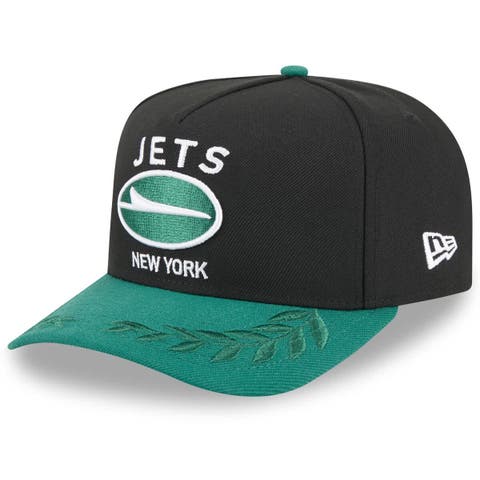 Men's New Era  Black/Green New York Jets 2025 NFL Draft A-Frame 9FIFTY Snapback Hat