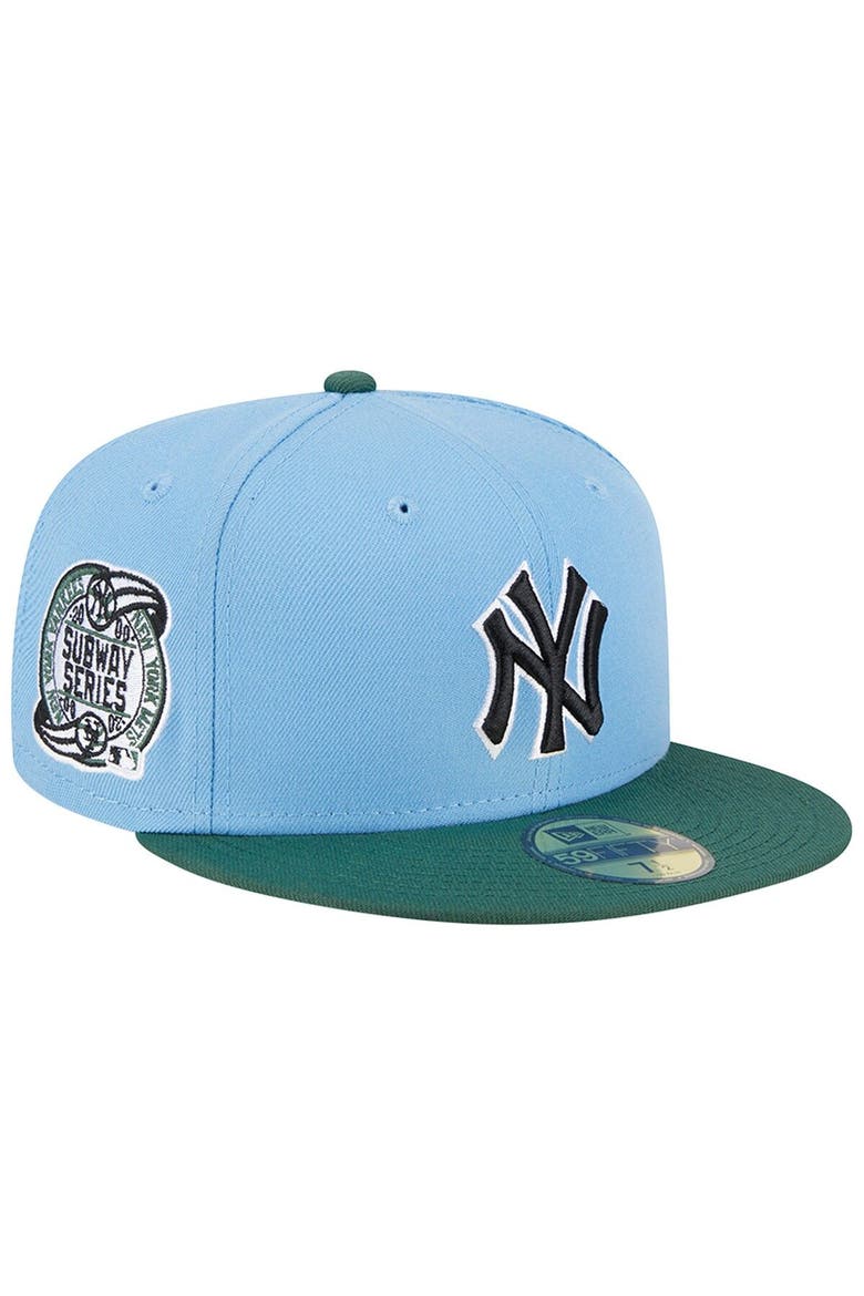 Men's New Era  Sky Blue/Cilantro New York Yankees 2000 Subway Series 59FIFTY Fitted Hat, Main, color, Light Blue