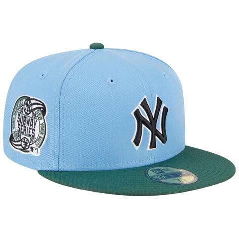 Men's New Era  Sky Blue/Cilantro New York Yankees 2000 Subway Series 59FIFTY Fitted Hat