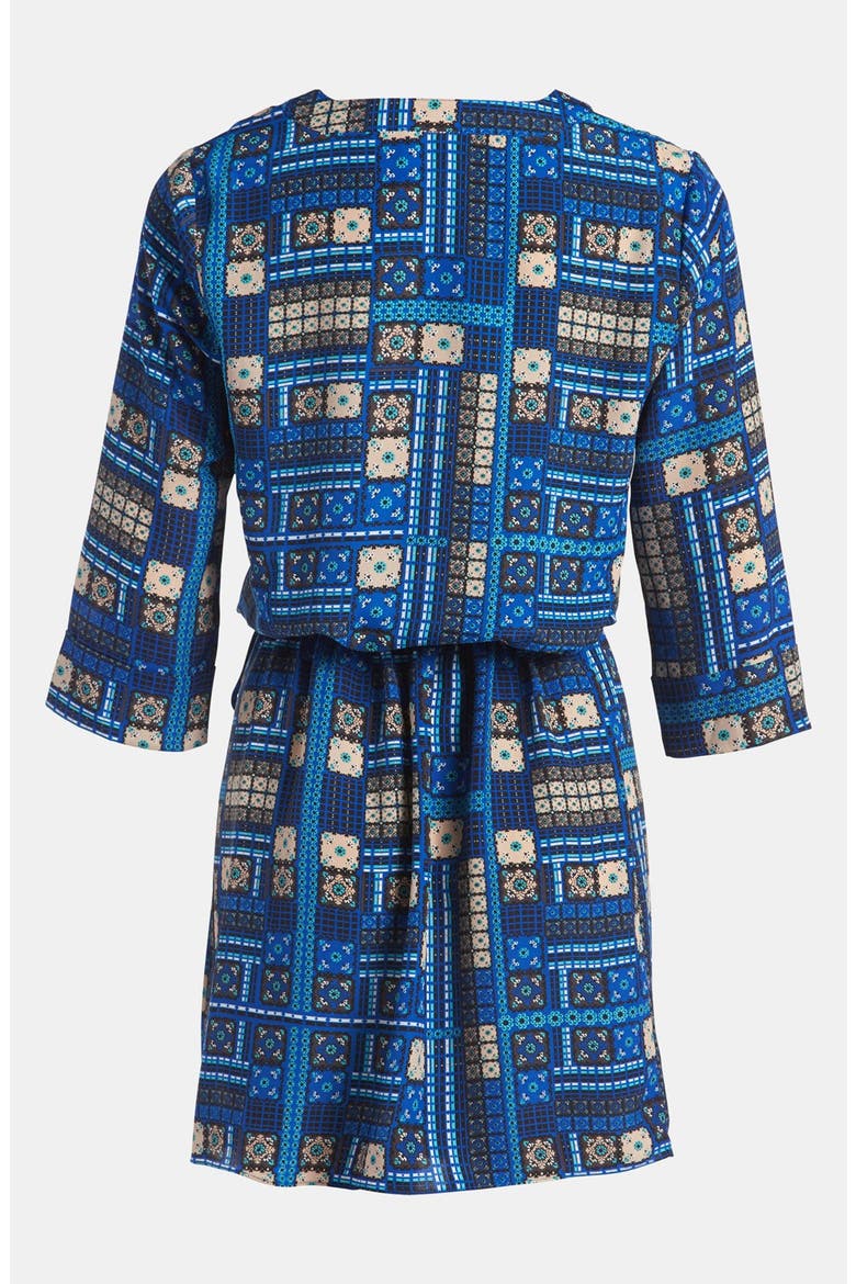 Cuffed Sleeve Dress, Alternate, color, AERIAL QUILT