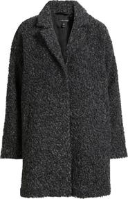 Eileen Fisher Alpaca & Wool Blend Faux Shearling Coat