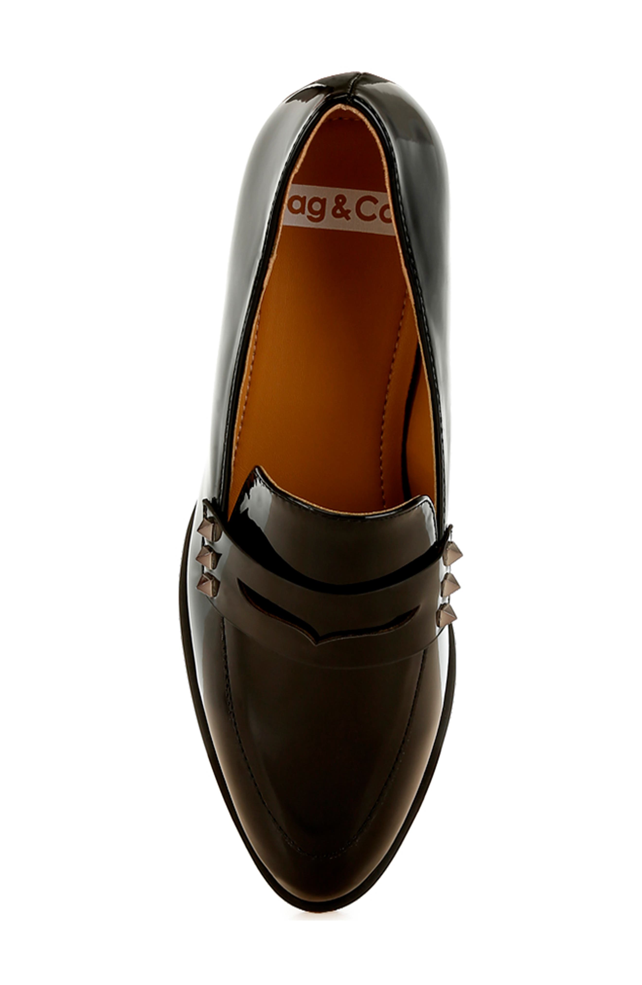 Rag & Co Noshiya Penny Loafer, Alternate, color, Black