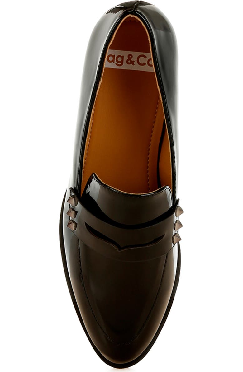 Rag & Co Noshiya Penny Loafer, Alternate, color, Black