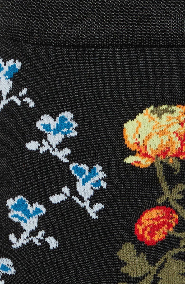 Simone Rocha Creeping Flower Jacquard Ankle Socks, Alternate, color, 