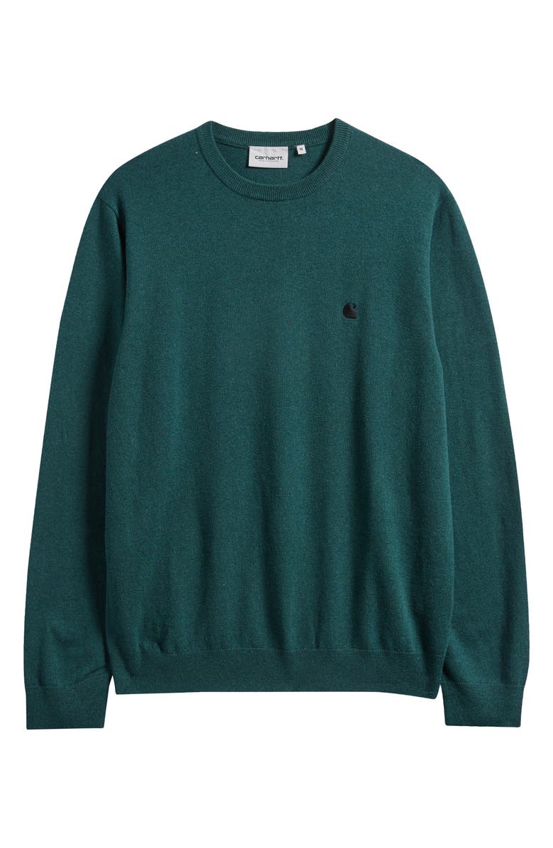 Carhartt Work In Progress Madison Lambswool Blend Sweater, Alternate, color, Dark Fir / Black