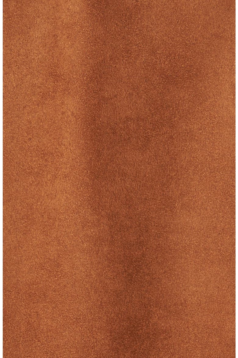 Fringe Faux Suede Jacket, Alternate, color, BROWN TOFFEE