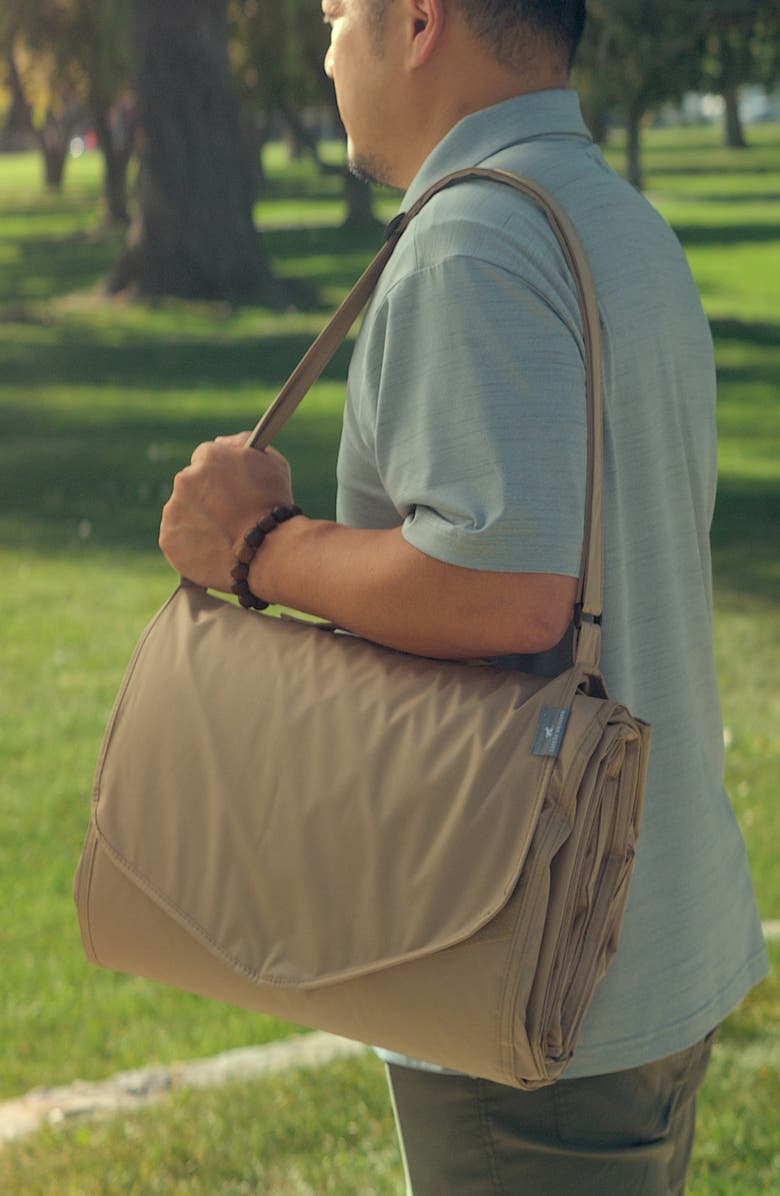 little unicorn 5 x 10 Outdoor Blanket, Alternate, color, Beige Buffalo Check