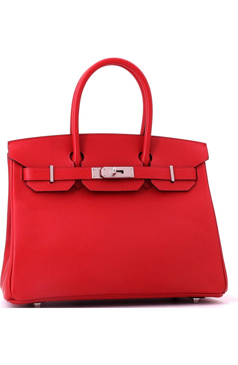 Pre-Owned Hermes Birkin Handbag Red Epsom with Palladium Hardware 30, Alternate, color, Rouge Vif