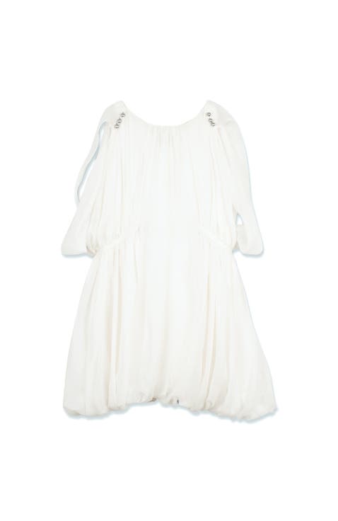 Kids Silk Ceremony Dress In Charmeuse