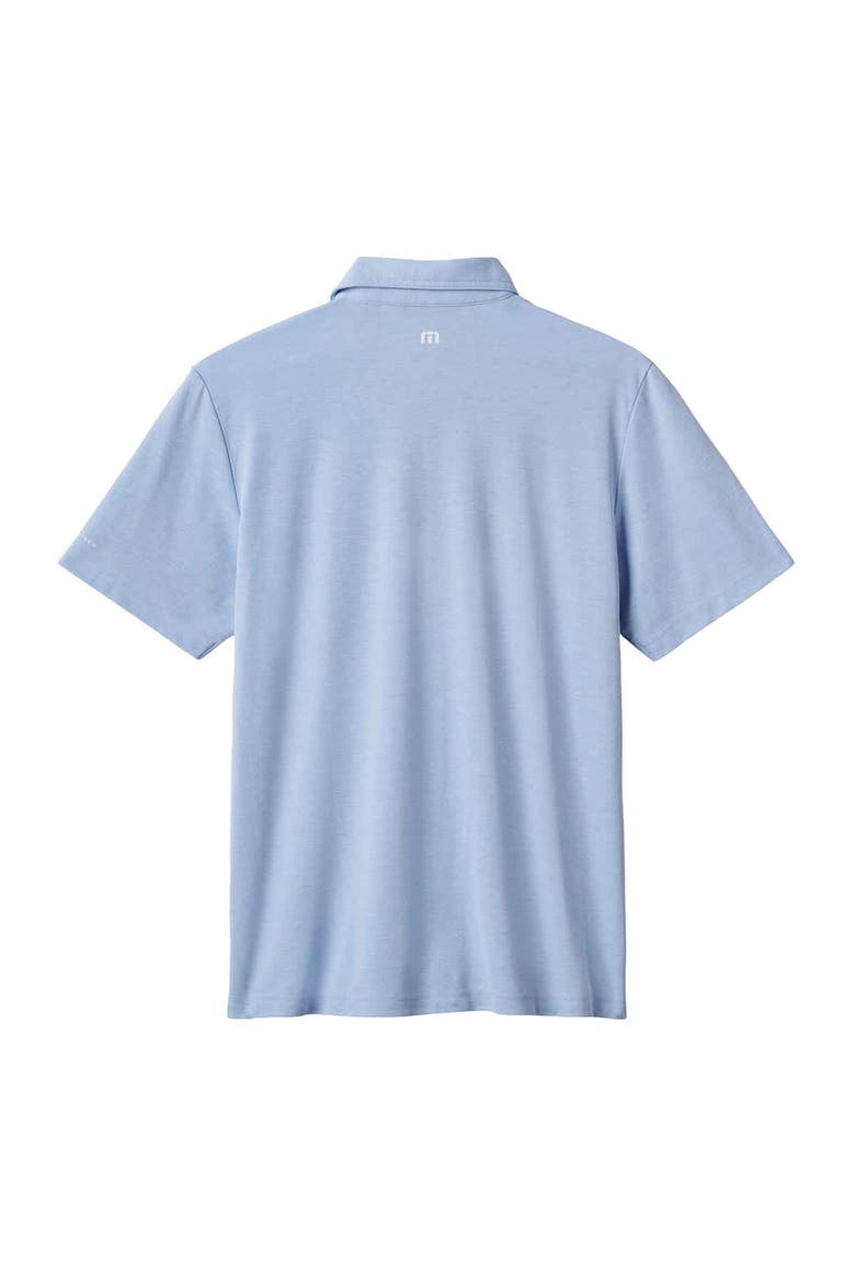 Men's TravisMathew Heather Blue Texas Rangers Playoff Pitch Polo, Alternate, color, Heather Blue