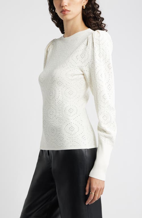 Nordstrom Lacy Open Stitch Sweater In Animal Print