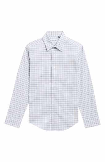 Kids' Plaid Stretch Button-Up Shirt