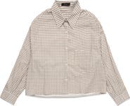 DELUC Lance Check Print Cotton Poplin Shirt