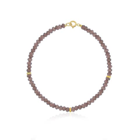 Smoky Quartz Bead Bracelet