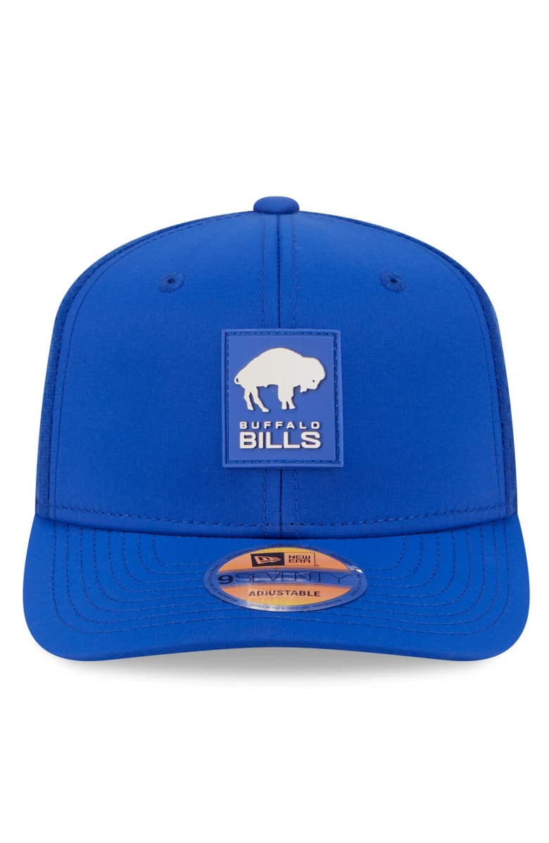 New Era Men's New Era Royal Buffalo Bills 2025 Sideline Throwback 9SEVENTY Trucker Adjustable Hat, Alternate, color, Royal