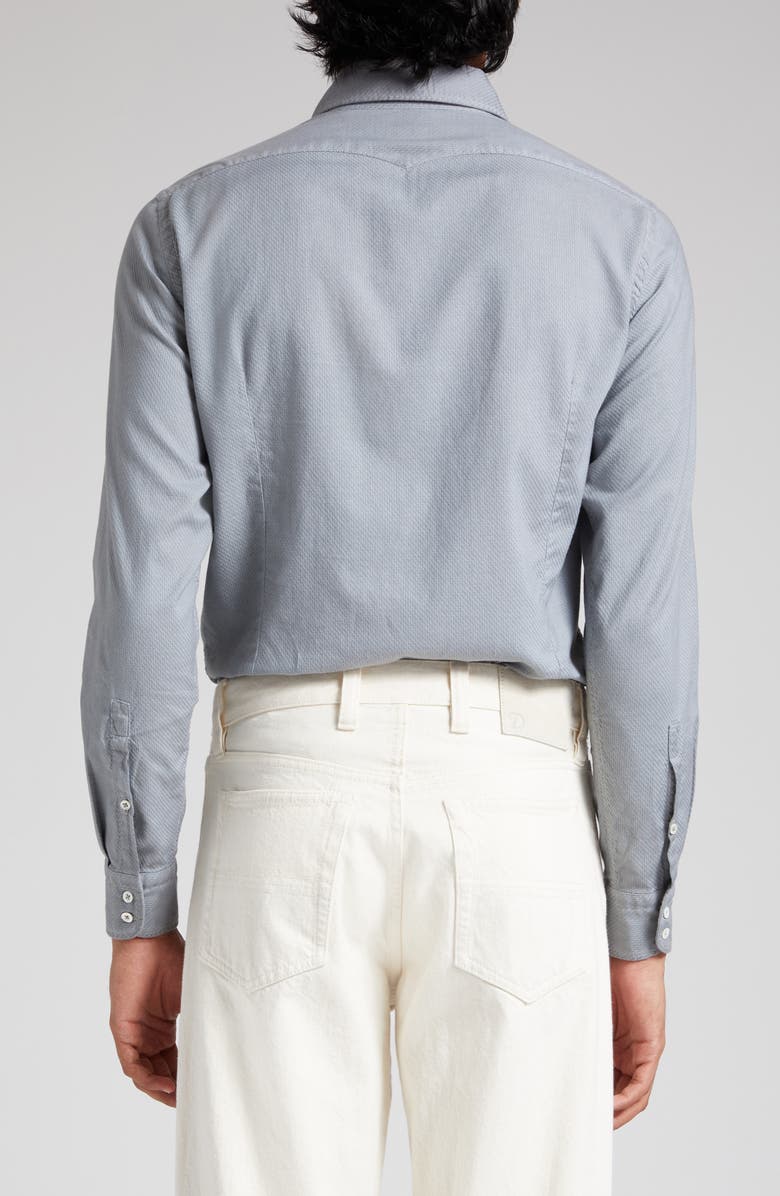 Massimo Alba Canary Cotton Voile Button-Up Shirt, Alternate, color, 