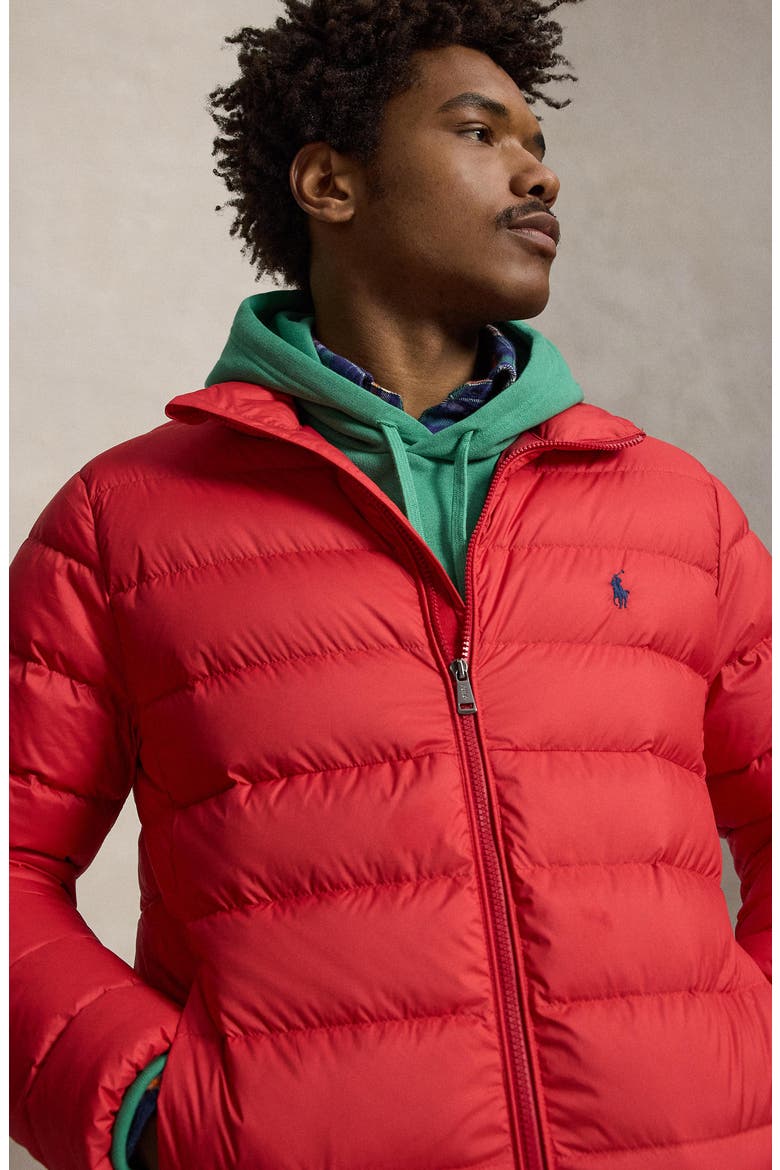 The Colden Water Repellent Packable Down Jacket, Alternate, color, RL 2000 RED