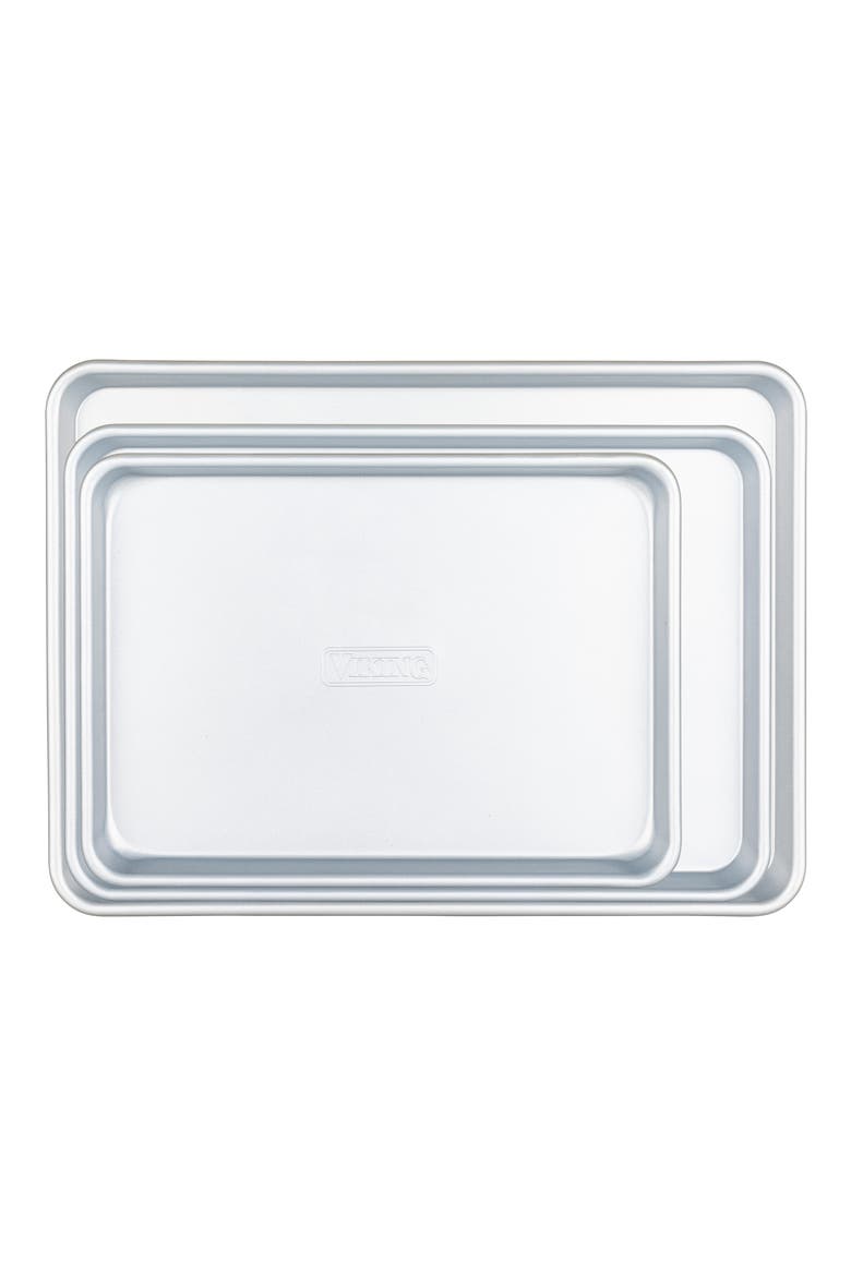 3-Piece Nonstick Aluminized Steel Baking Sheet Set, Alternate, color, NO COLOR
