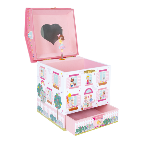 Jewelry Box Doll House Plays Its a Small World