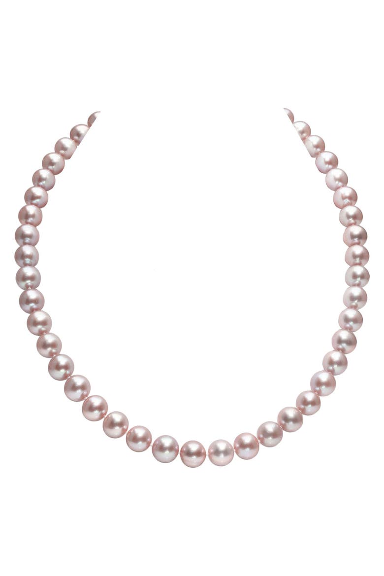 Freshwater Pearl Necklace 8.5-9.5mm, Main, color, Pink Pearl