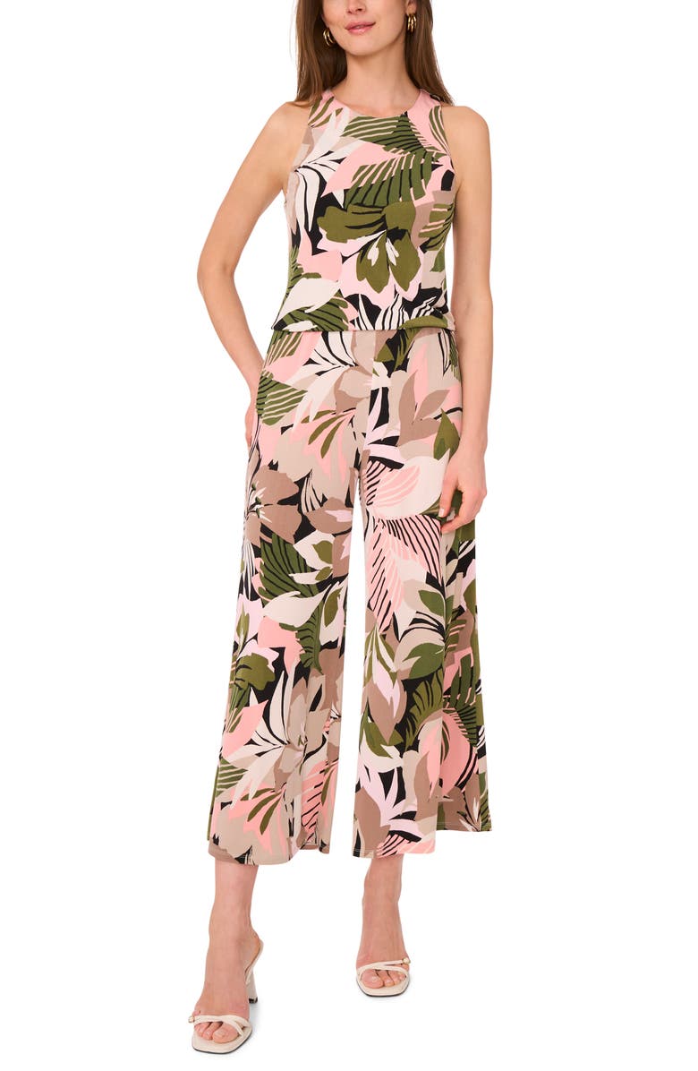 Vince Camuto Print Crop Wide Leg Pants, Alternate, color, 