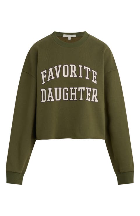 Cropped Collegiate Sweatshirt