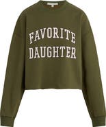 Favorite Daughter Cropped Collegiate Sweatshirt