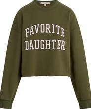 Favorite Daughter Cropped Collegiate Sweatshirt