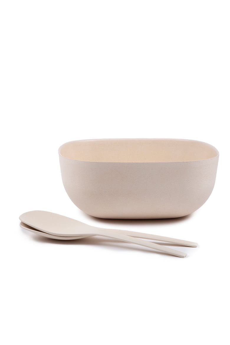 Large Salad Bowl, Alternate, color, Off White