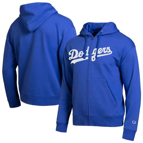Men's Champion Los Angeles Dodgers Royal All-Star Wordmark Full-Zip Hoodie