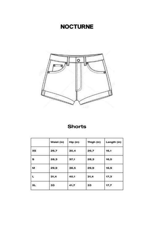 NOCTURNE NOCTURNE PATTERNED MINI SHORTS