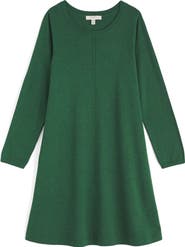 Seasalt Cornwall Long Sleeve Organic Cotton A-Line Sweater Dress