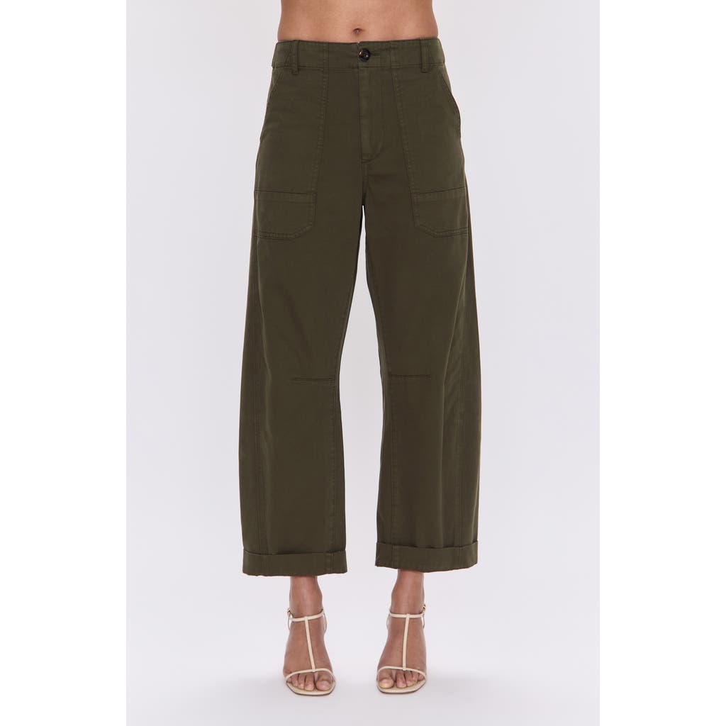 Pistola Tori Ankle Utility Pants In Green