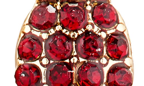 Leith Pavé Crystal Light Bulb Linear Drop Earrings In Brown