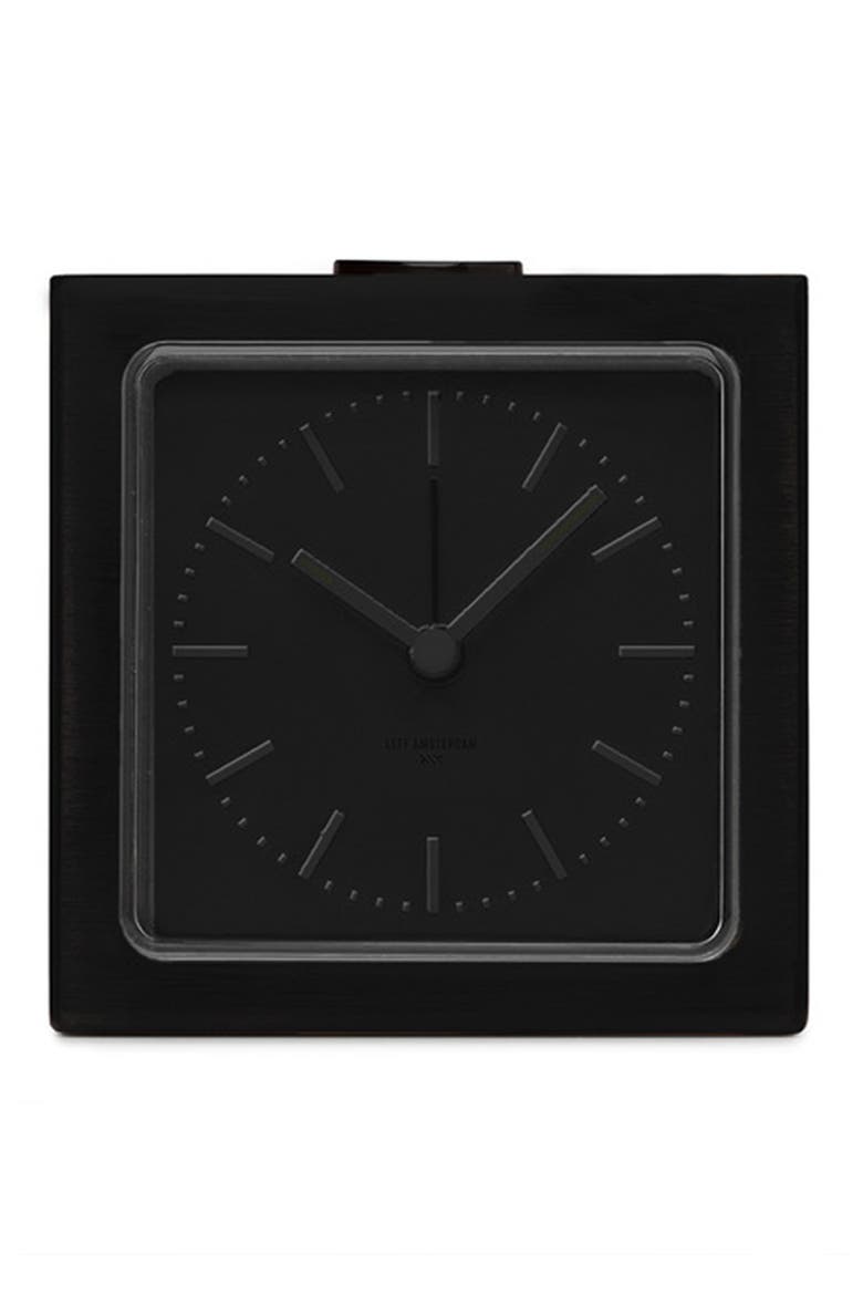 Block Alarm Clock, Main, color, BLACK